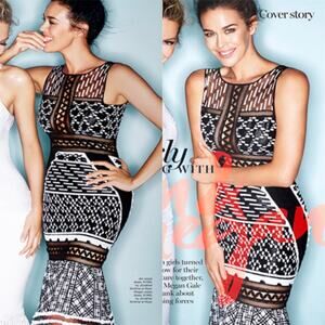 Jonathan Simkhai Embroidered Organza Mesh Midi Dress Size 2